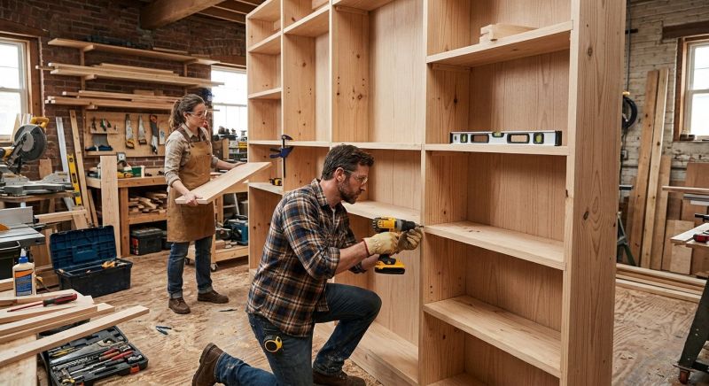 Bookcase Construction in Charlotte, NC