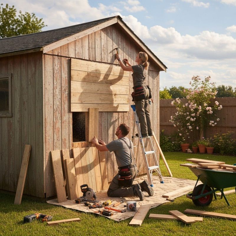 Storage Shed Repair in Conroe, TX