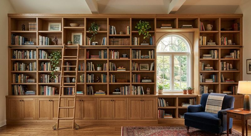 Built In Bookshelves Installation in Woodbridge, VA