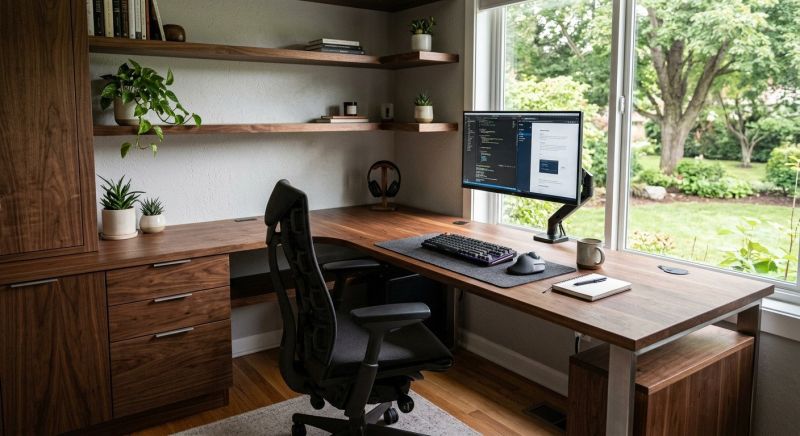 Built In Desk Installation in Alexandria, VA
