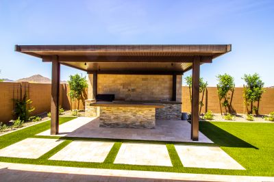 Curved Pergola Installation in Conroe, TX