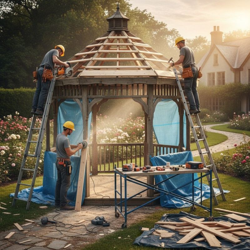 Gazebo Roof Repair in Kansas City, KS