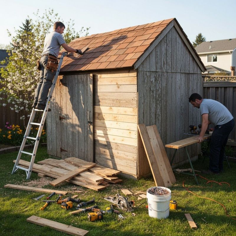 Shed Damage Repair in Wilmington, NC