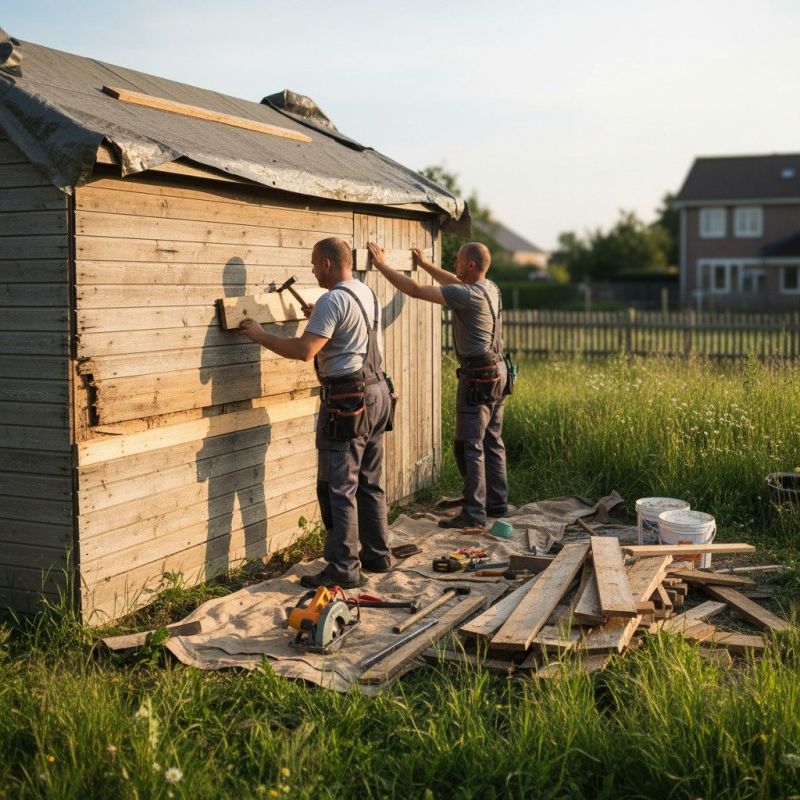 Wood Shed Repair in Olathe, KS