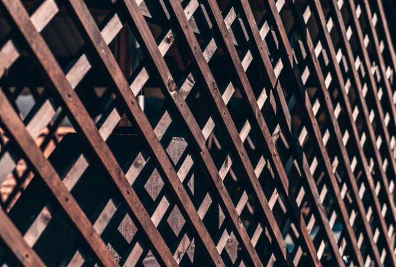 Wood Trellis Installation in Wilmington, NC